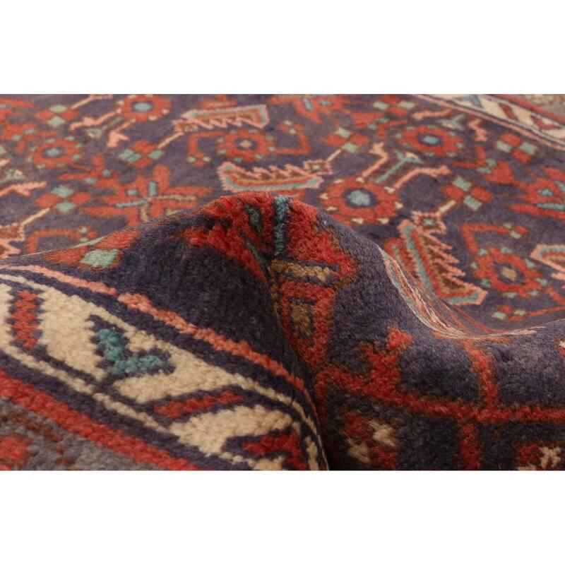 ECARPETGALLERY Hand-knotted Andelz Navy Wool Rug - 3'8 x 7'0