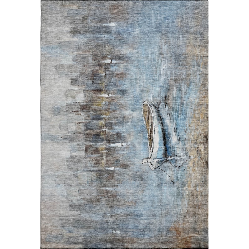 Premium Washable Super Soft Modern Lake Mayfield Rug
