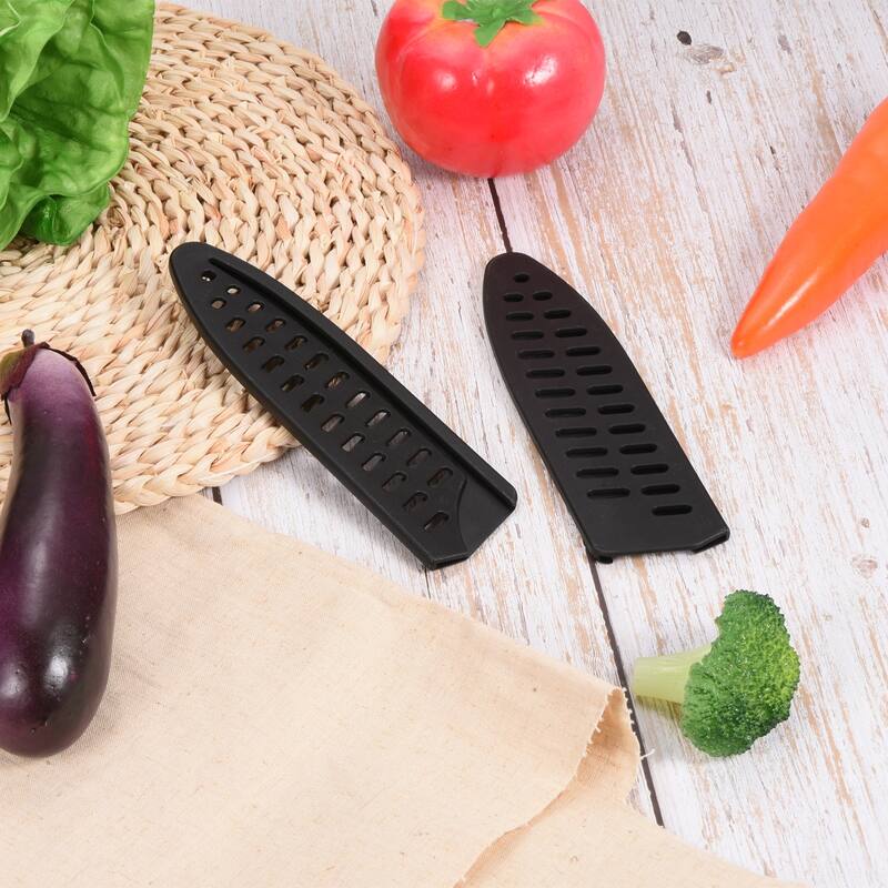 PP Kitchen Knife Sheath Cover Sleeves Portable for 6" Chef Knife - Black