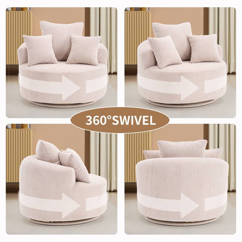 Single Seat Full Sponge Compression Swivel Chair Single Sofa