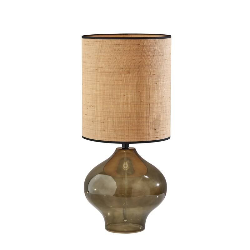 Emma Large Table Lamp - Green Glass