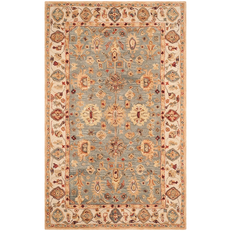 SAFAVIEH Handmade Anatolia Bibbi Traditional Oriental Hand-spun Wool Rug