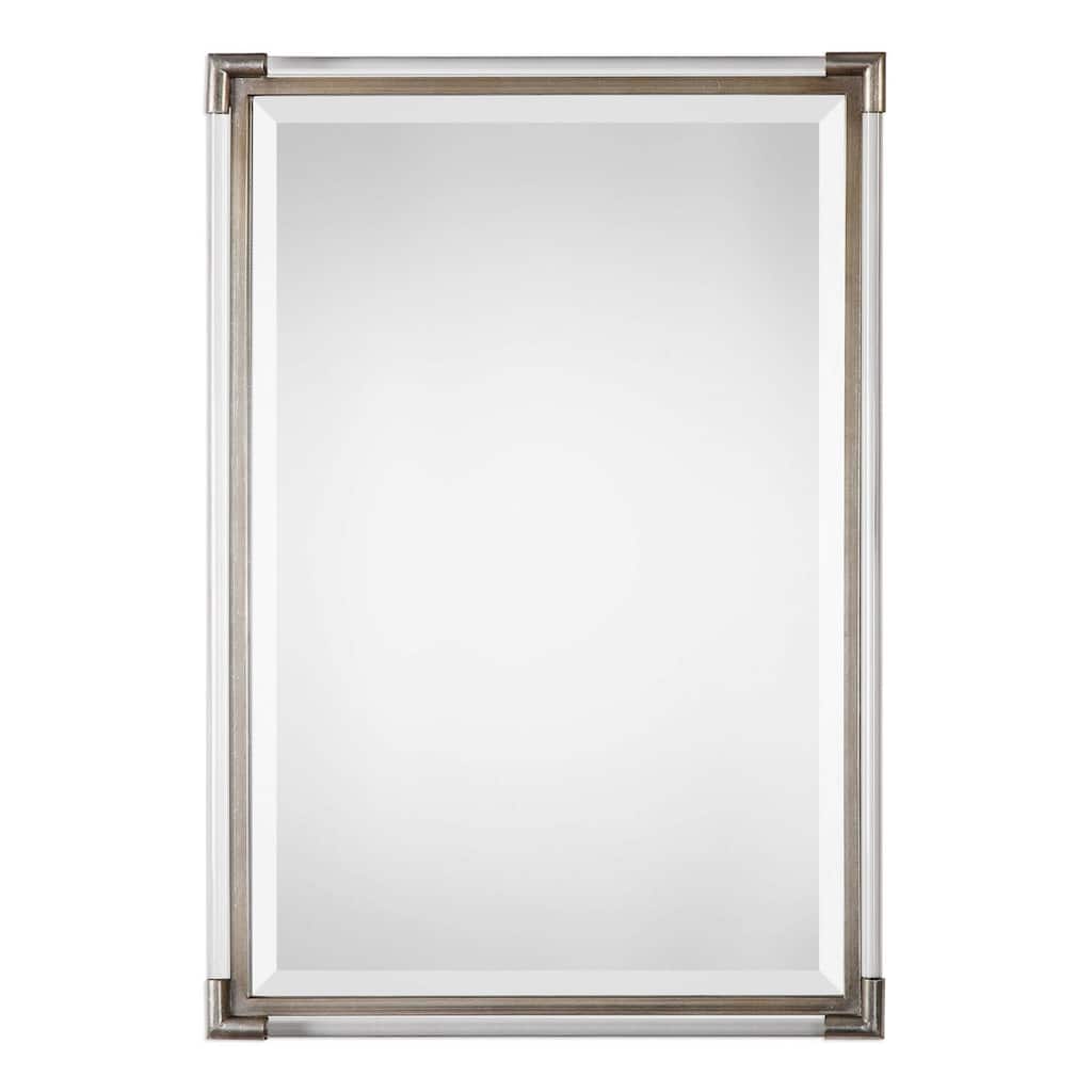 33" Clear Acrylic Rods Silver Mirror