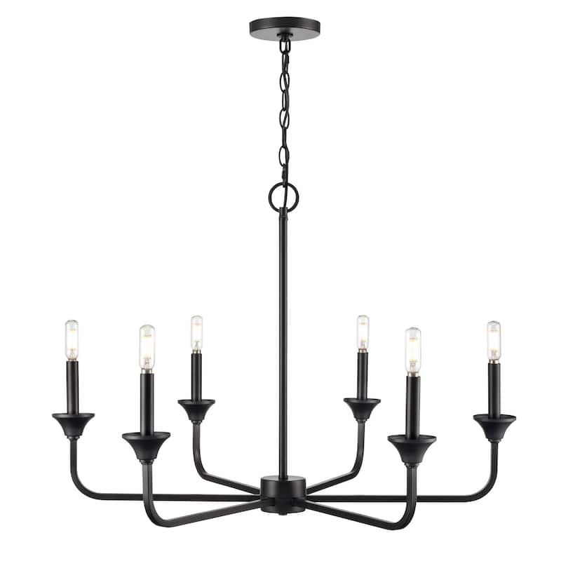 Millennium Lighting 97326 Herring 6 Light 32" Wide Taper Candle Style