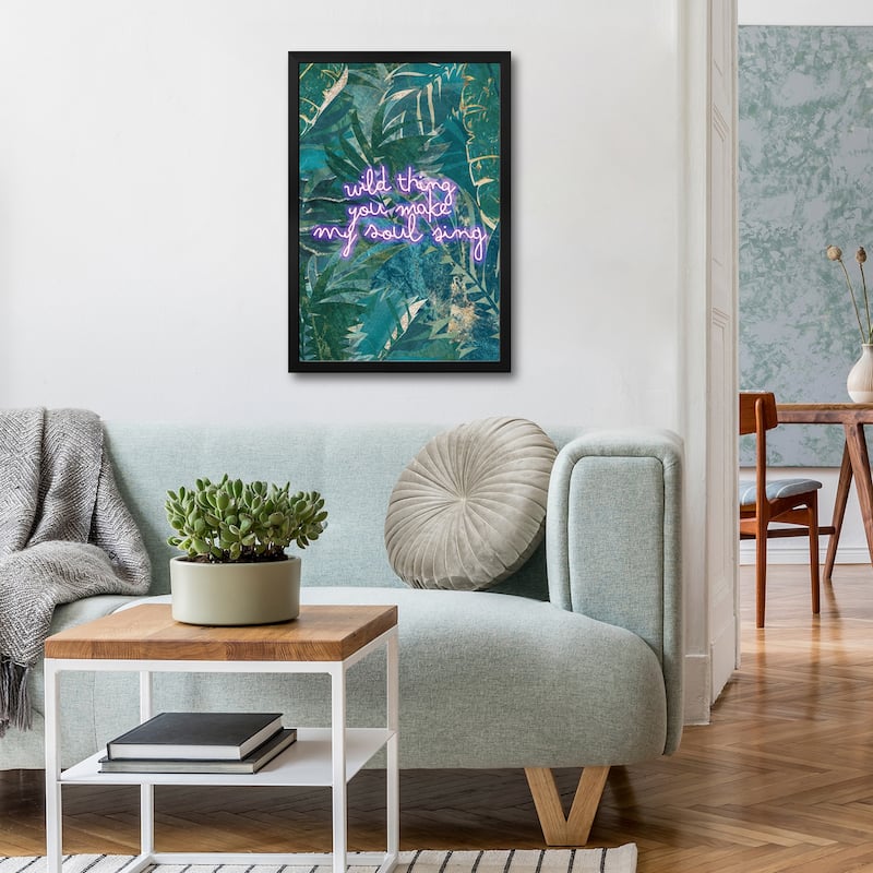 Neon Jungle Wild Thing I Premium Framed Poster by Sarah Manovski