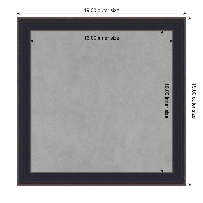 Amanti Art Havana Black Bronze Framed - 19 x 19 in