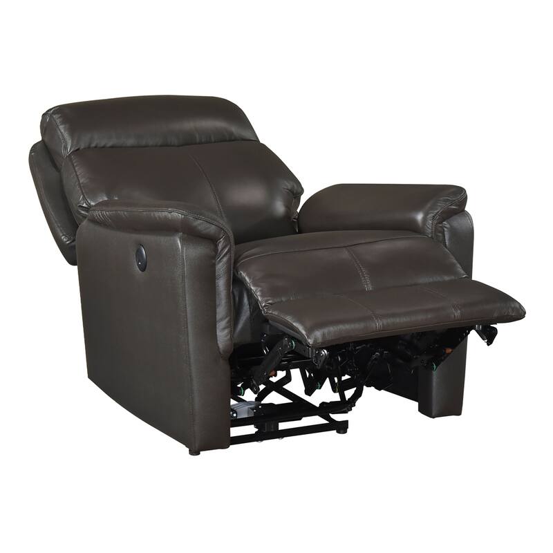 Fremont & Park Beau 33" Leather Power Reclining Chair - Power Control, Charging Ports