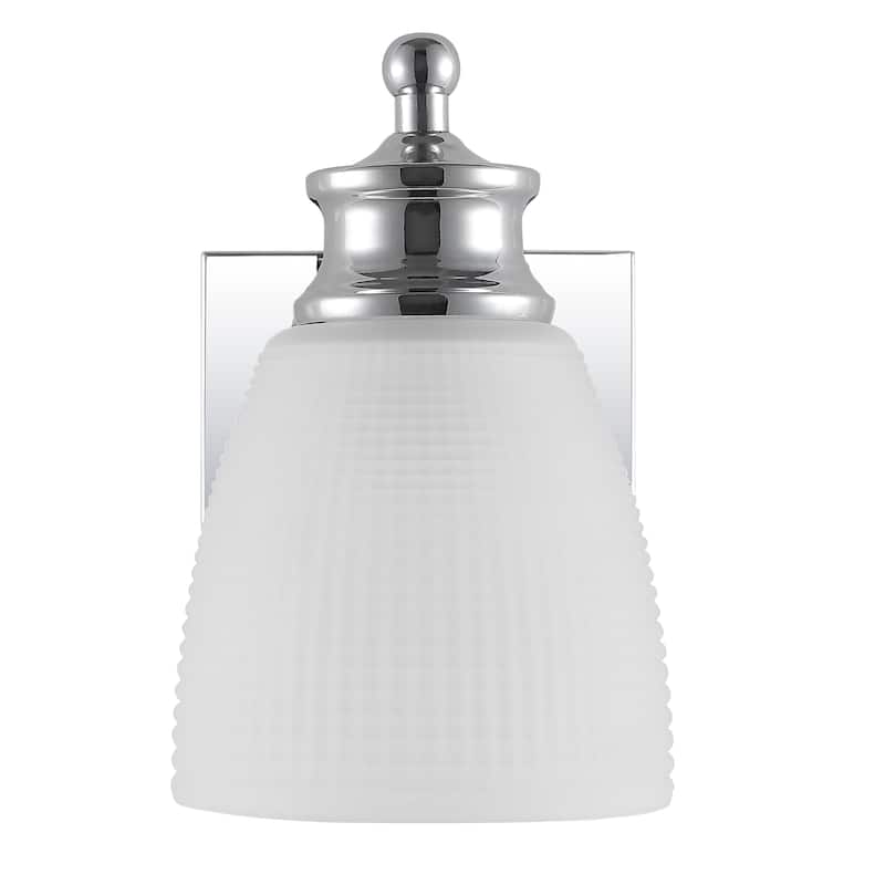 Fairfax Metal/Glass Contemporary Modern LED Vanity Light, by JONATHAN Y