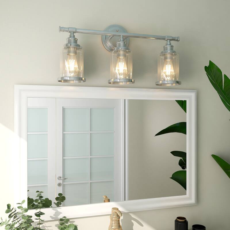 3 Light Vanity Light Fixture,5-Piece All-In-One Bathroom Set - 23.5"x7.37"x12"
