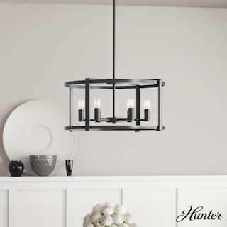 Hunter Astwood 26" 6 Light Chandelier, Dining Room, Kitchen, Cage - Art-Deco, Transitional, Contemporary