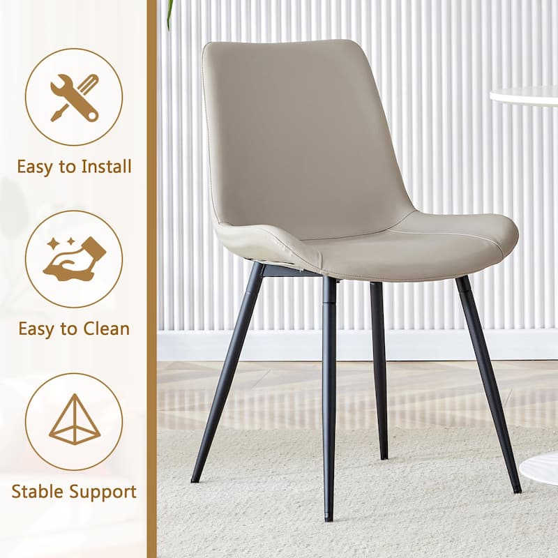 5-Piece Dining Table Set for 4, Kitchen Table Chairs Set of 4, Dining Room Table with Lower Shelf, 4 Chairs for Small Space