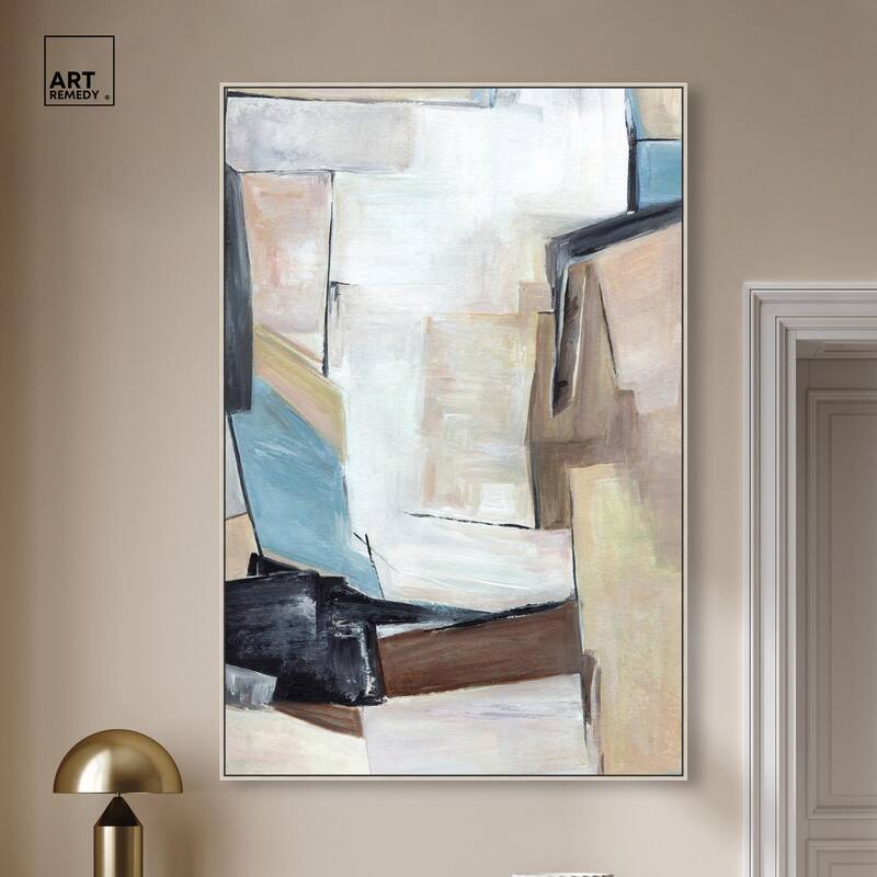 Joy Filled Shapes Canvas by Art Remedy