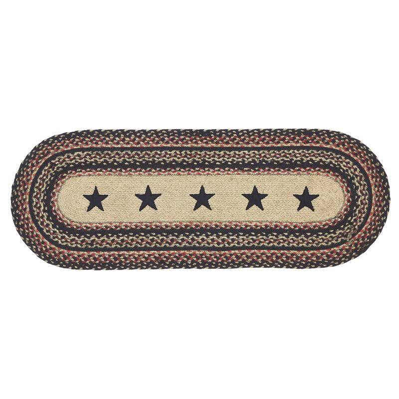 Colonial Star Jute Oval Runner 13x36