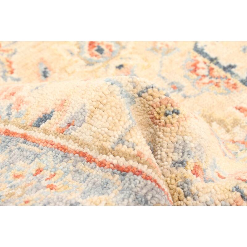 ECARPETGALLERY Hand-knotted Finest Oushak Tan Wool Rug - 2'2 x 4'4