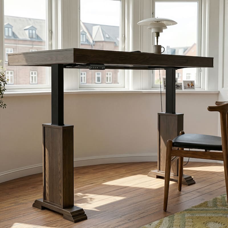Electric Standing Desk with Memory Control, Adjustable Height Sit Stand Desk, Computer Desk, Home Office Workstation
