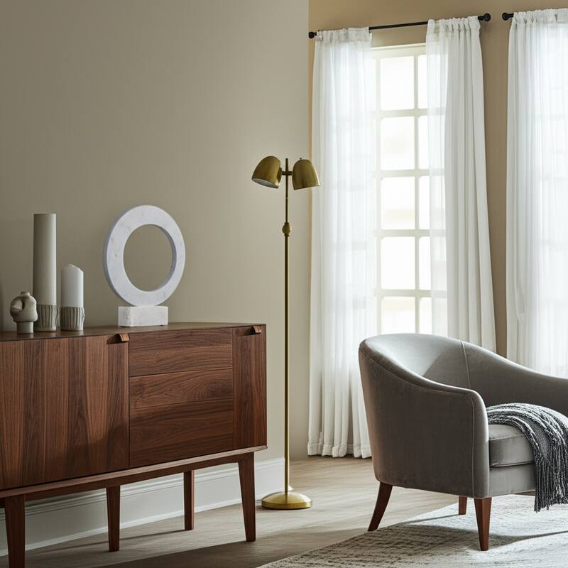 Stone Sculpture Circular Ring Geometric Base for Contemporary Display - 12" x 2" x 14"