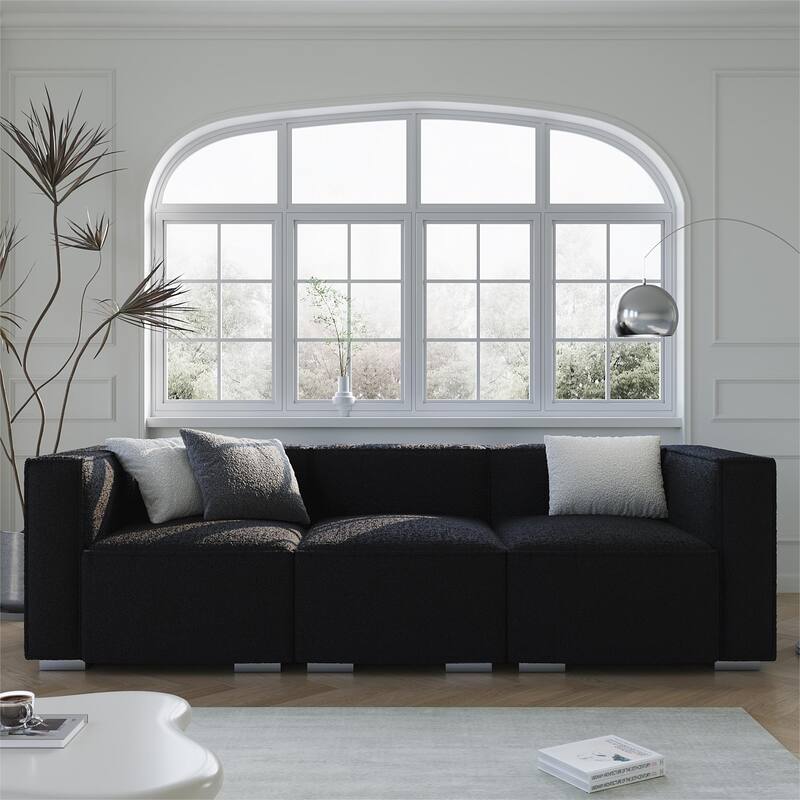 Wayna 3-seater sofa, sofa with solid wood frame, Living Room Sofa - 31.5"*97"*7"