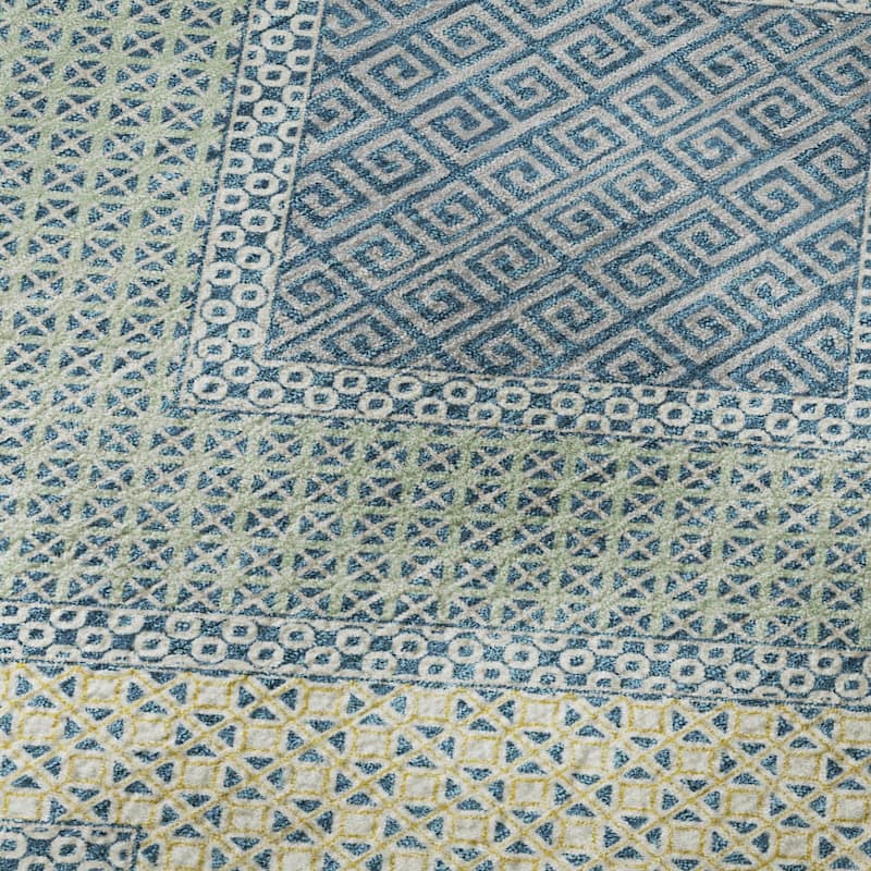 Premium Washable Super Soft Modern Global Mayfield Rug