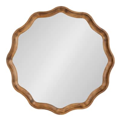 Kate and Laurel Hatherleigh Round Scallop Mirror