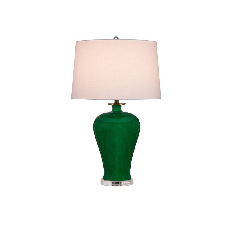 Currey & Company Imperial Green Table Lamp - 31"h x 19"dia