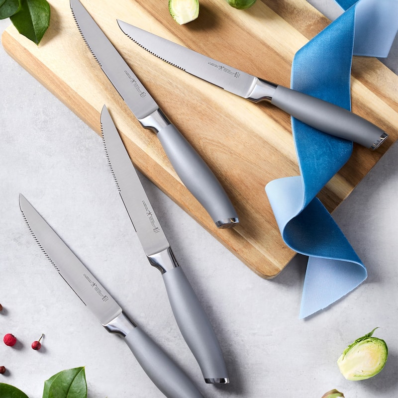 Henckels Modernist Steak Knife Set of 4, Silver, Stainless Steel - Stainless Steel - 4-pc