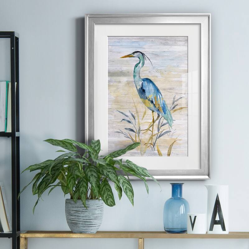 Blue Heron II Premium Framed Print - Ready to Hang