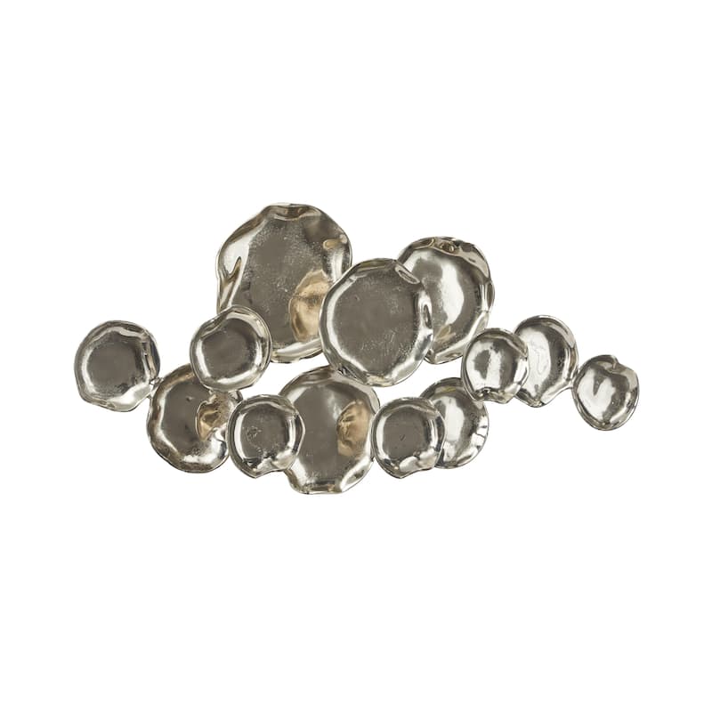 Multi Colored Metal Indoor Outdoor Artificial Lizard Home Wall Decor with Teal and Yellow Accents