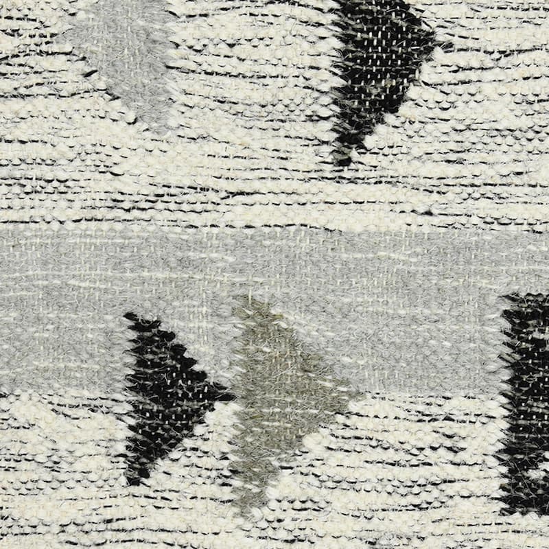 The Curated Nomad Southwestern Silver Flatweave Area Rug