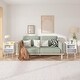 preview thumbnail 4 of 29, Wood Side Table with Collapsible Fabric Drawer and 2-Tier Storage for Kids and Adults White - 2-drawer