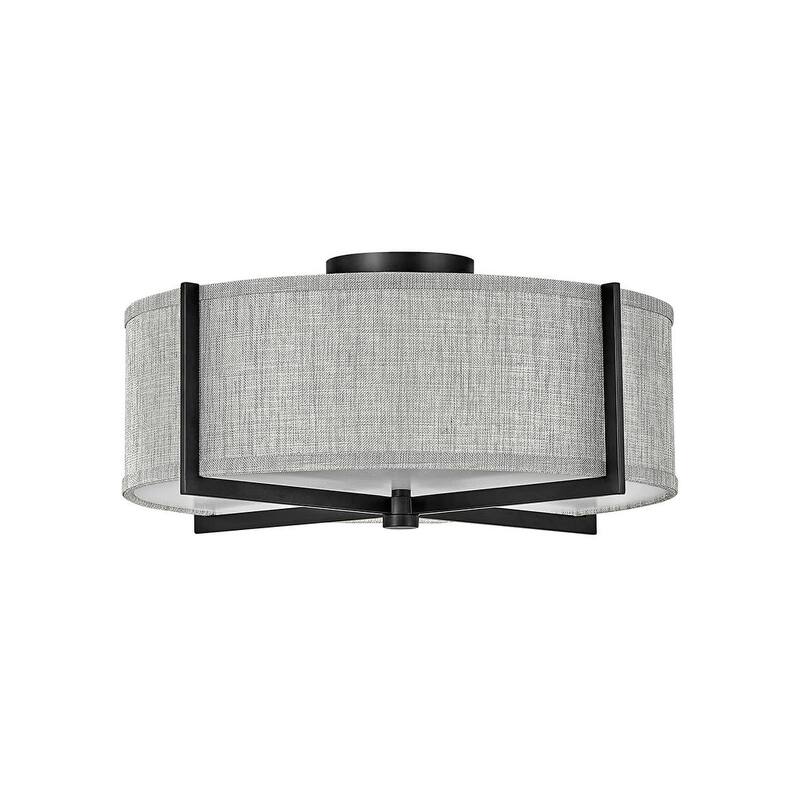 Hinkley Lighting Axis 20" Wide Galerie Semi-Flush Ceiling Fixture with - Black