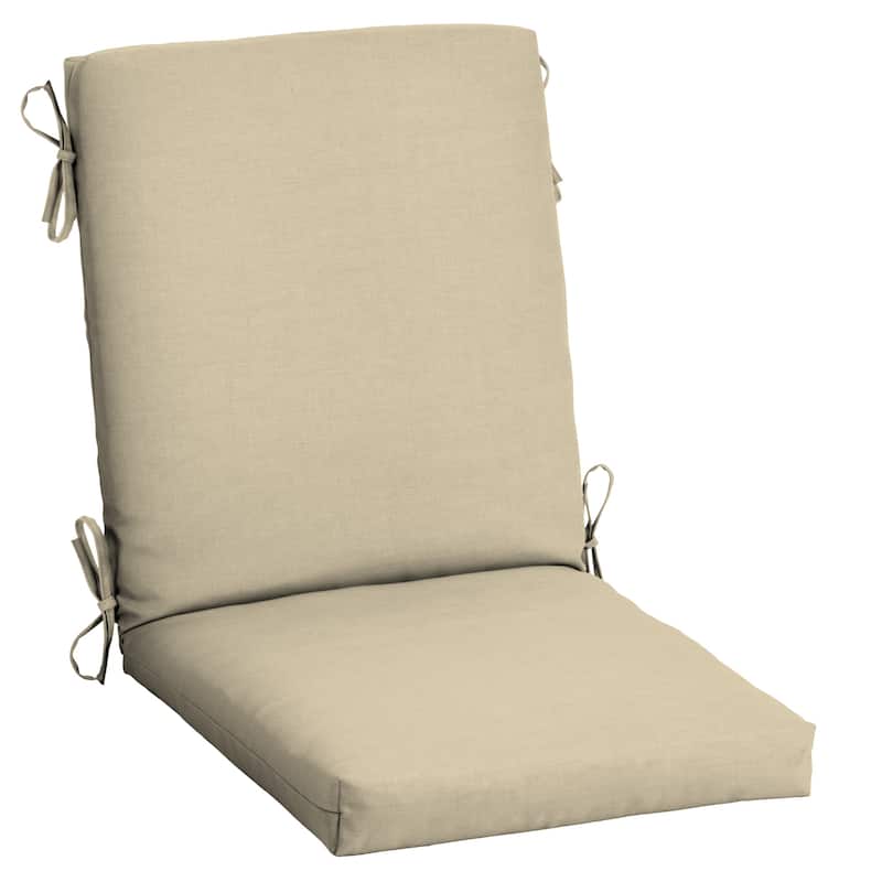ARDEN Outdoor Cushion Set - 20 in L x 20 in W x 3.5 in H - Taupe Leala Texture