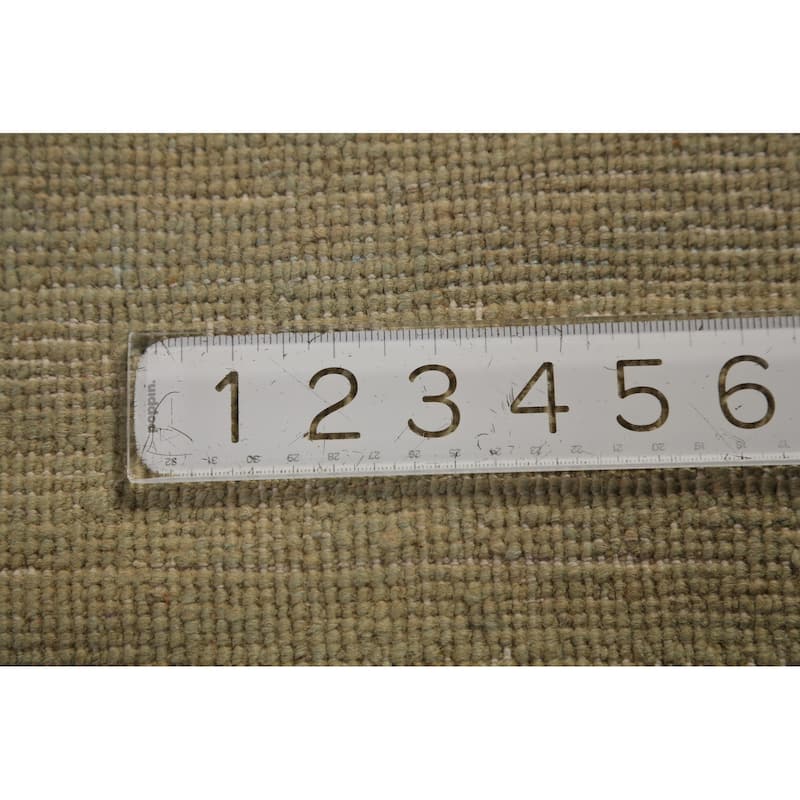 Modern Gabbeh Oriental Runner Rug Hand-Knotted Wool Carpet - 3'0" x 11'0"