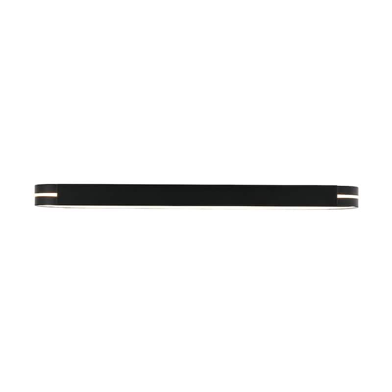 Modern Dimmable LED Long Oblong Flush Mount Ceiling Light 31.5in