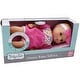 preview thumbnail 2 of 3, Doll Baby's First 11" Classic Softina w/ Pink & Foral Jumper & Headband