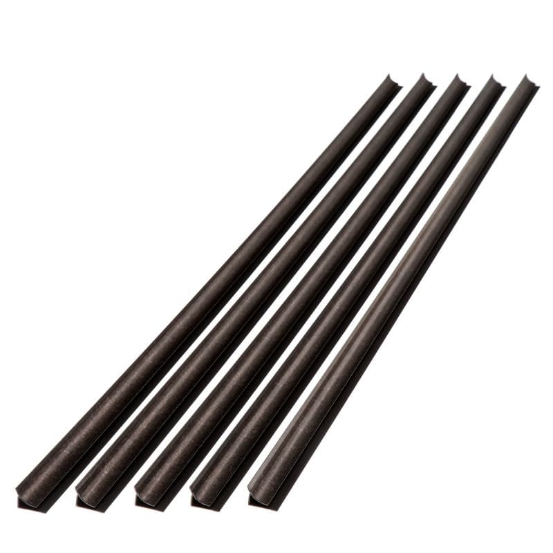 FASÄDE 47 in. Decorative Vinyl Large Profile Inside Corner Trim Smoked Pewter (5 Pack) - 5 Pack - 5 Pack