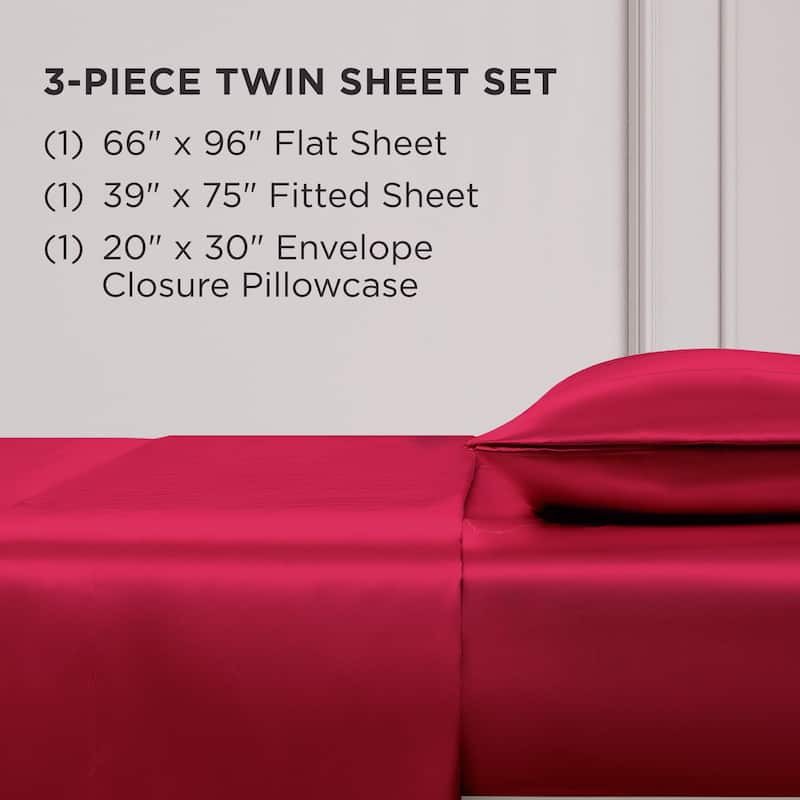 Juicy Couture Silky Satin Sheet Set