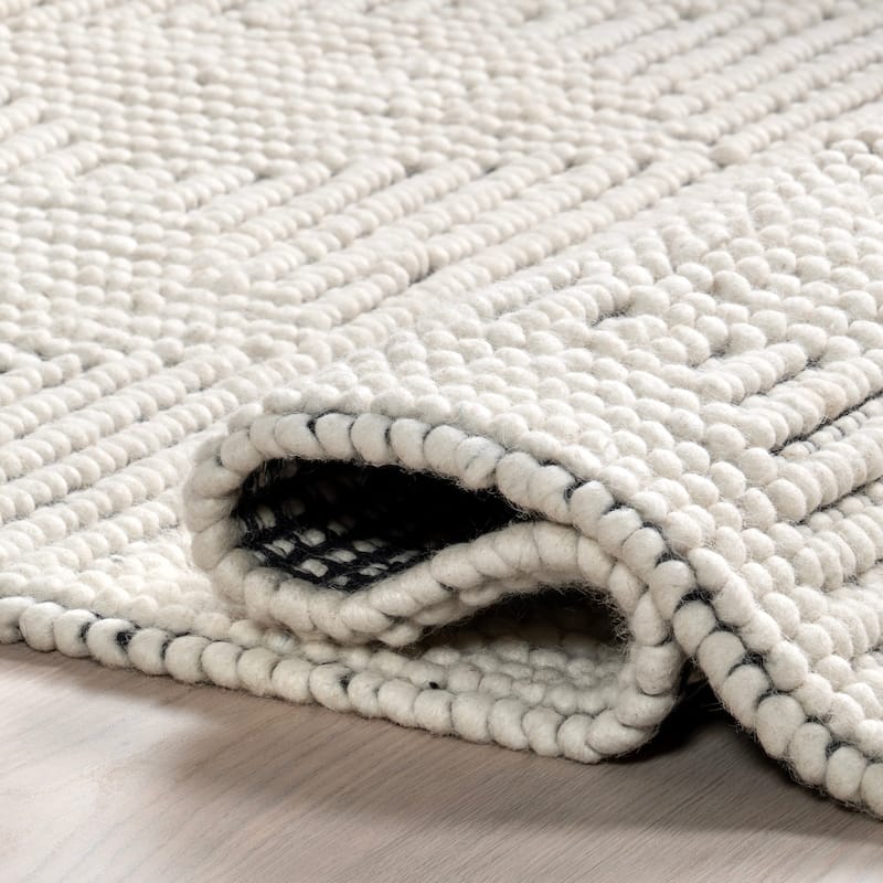Nuloom Mykel Geometric Lattice Wool Area Rug