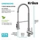preview thumbnail 62 of 139, Kraus Britt Commercial 3-Function 1-Handle Pulldown Kitchen Faucet