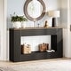 preview thumbnail 7 of 32, Modern Console Table, 55-Inch Wood Entryway Table with Storage