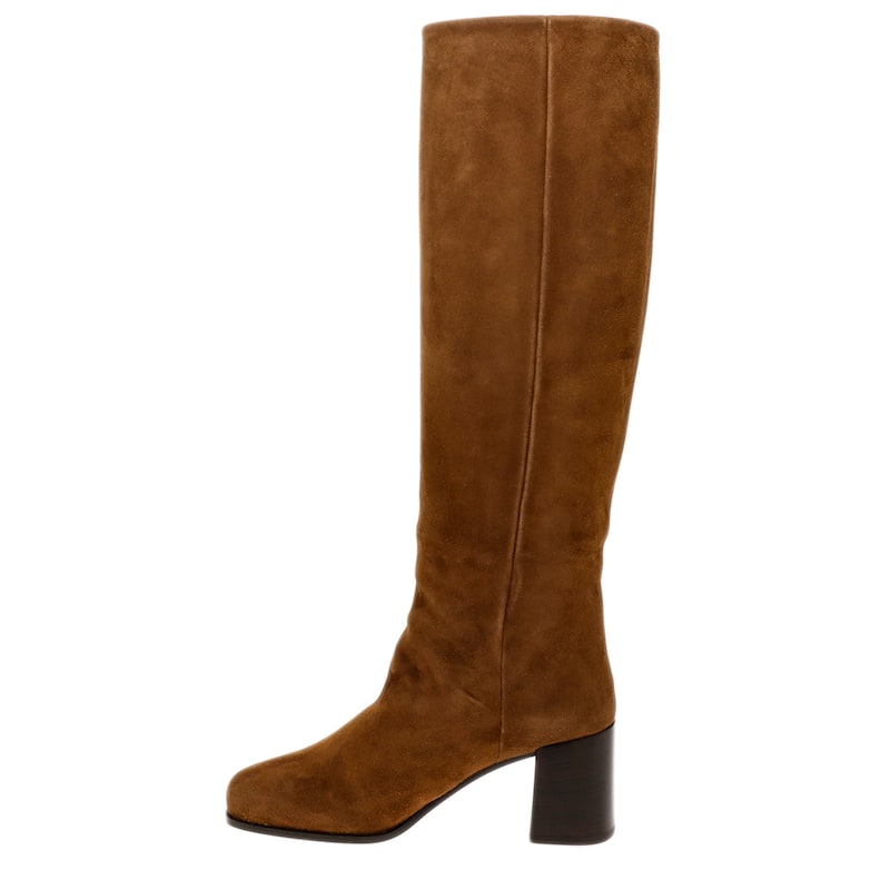 Prada Suede Knee-High Boots