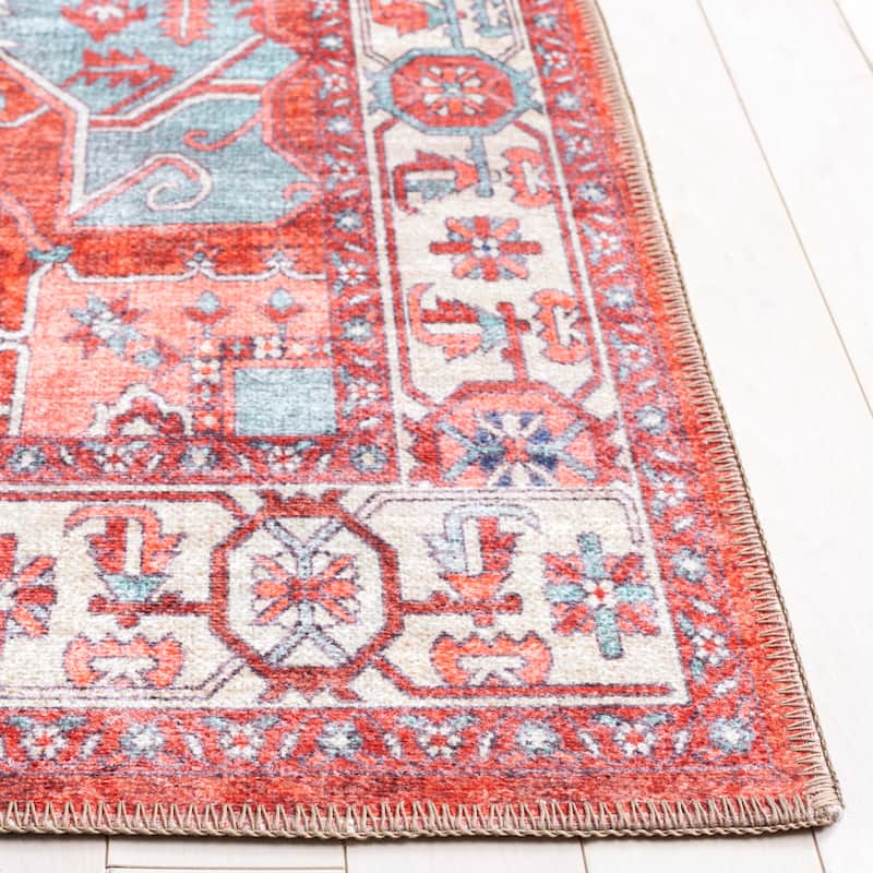 SAFAVIEH Serapi Lillis Traditional Machine Washable Cotton Rug
