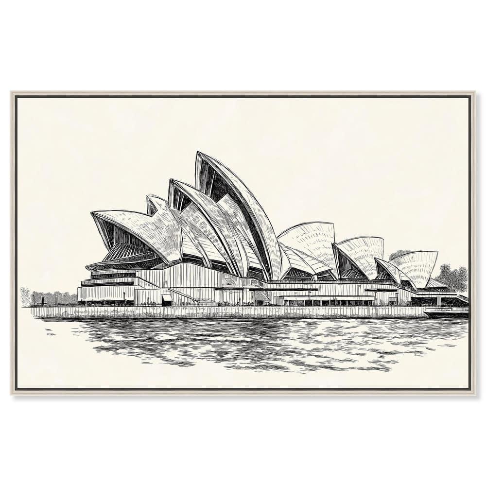 Sails of Sydney Canvas by Art Remedy