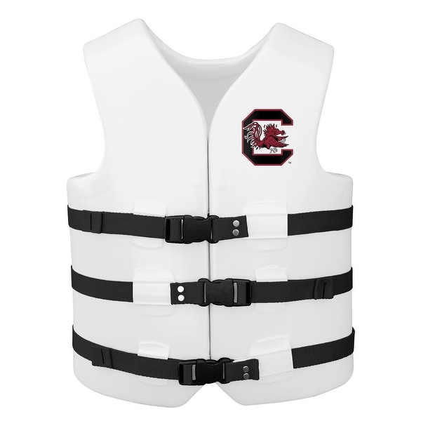 46" White NCAA South Carolina Adult Xtra Large Life Vest - N/A