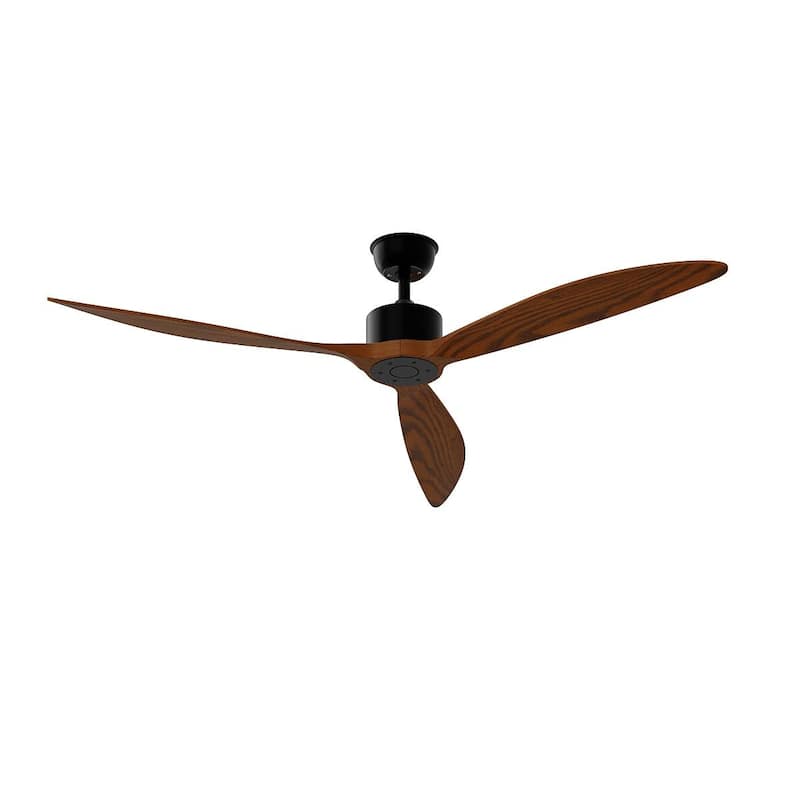 Walnut Ceiling Wood Fan with Remote, 6 Speeds,for All Seasons,Bedroom,Balcony,study