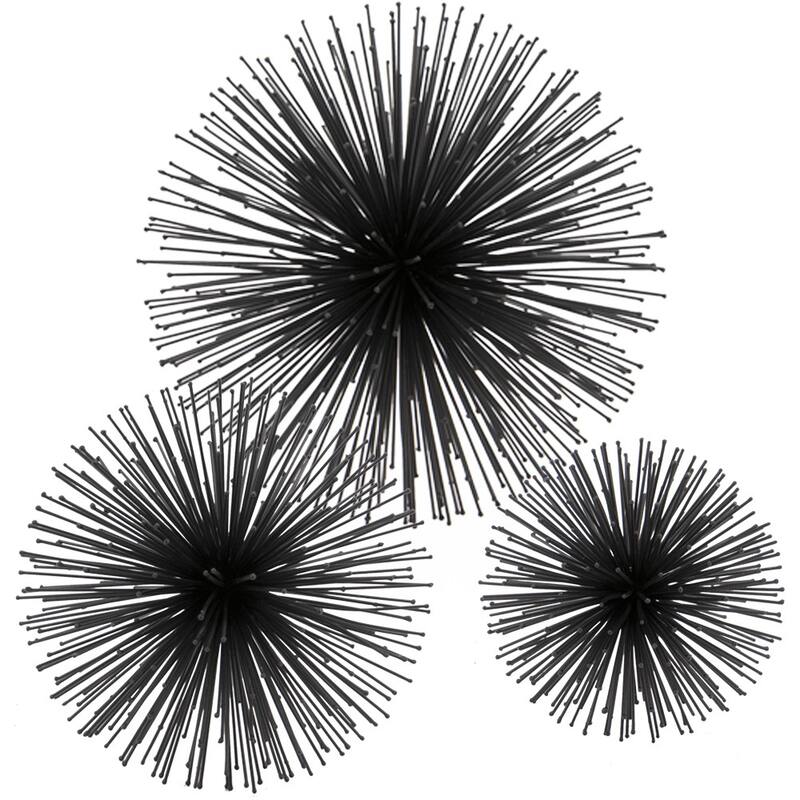HomeRoots 10" Black Iron Decorative Orb Tabletop Sculpture - 10' X '10' X '10