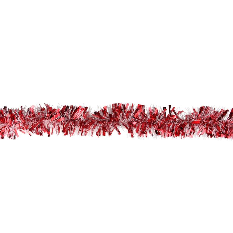 12' x 4" Wide Cut Tinsel Christmas Garland - Unlit