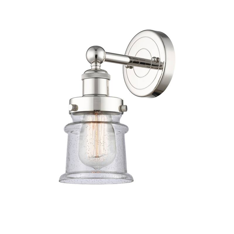 Innovations Lighting Canton - 1 Light 5" Sconce - Polished Nickel/Seedy