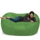 preview thumbnail 9 of 14, Large Memory Foam Microsuede Bean Bag Chair Loveseat Lime Micro Suede