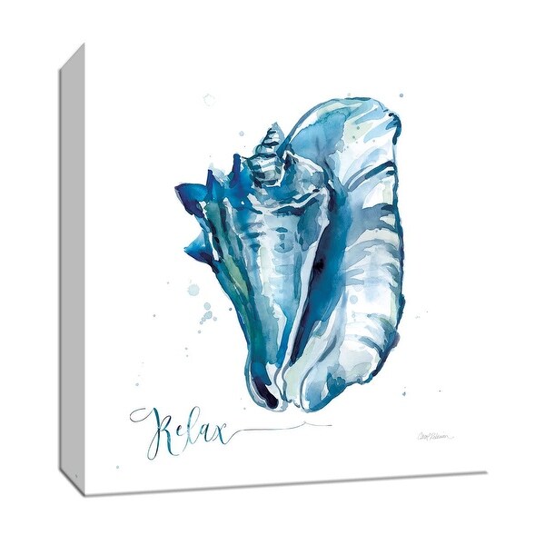 PTM Images 9-147454 PTM Canvas Collection 12" x 12" - "Blue Shell Relax" Giclee Conches Art Print on Canvas