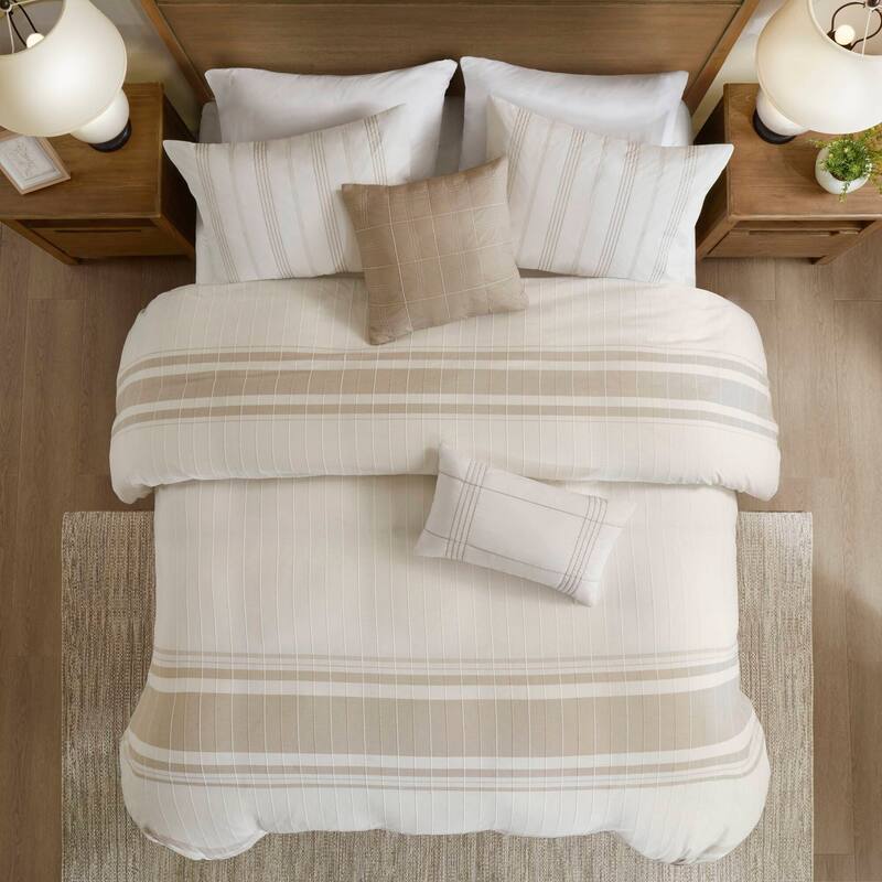 Harbor House Living Morgan 5 Piece Cotton Jaquard Duvet Set